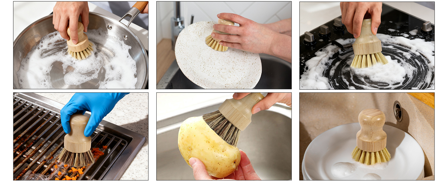 dish brush used in kitchen