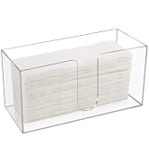 Acrylic Countertop Paper Towel Holder, Paper Towel Dispenser Countertop, Clear Acrylic Napkin Hol...