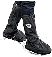 HEKEDES Waterproof Shoe Covers, Reusable & Foldable Rain Boot Shoe Cover with Zipper, Non-Slip, R...