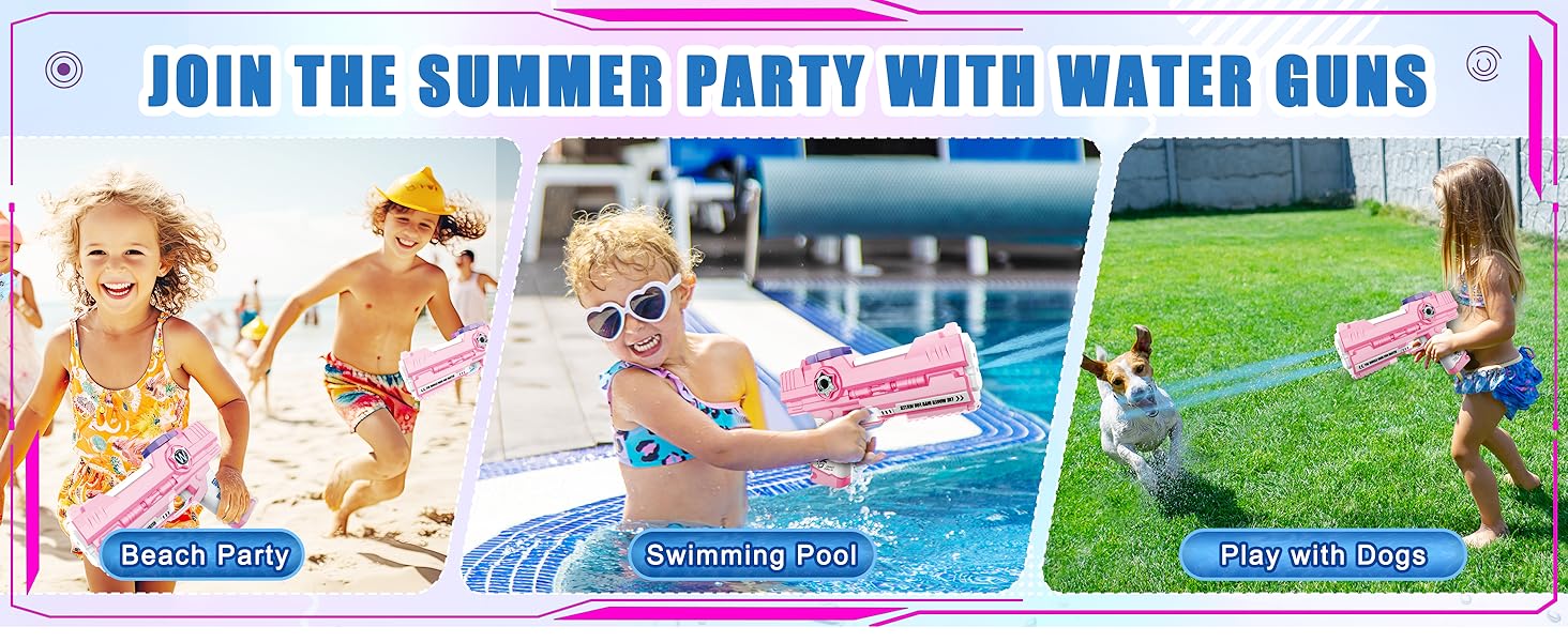 pink water pistol for girl age 8-12