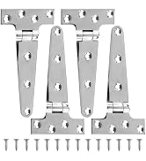 TamBee Stainless Steel Hinges Barn Door Hinges Heavy Duty T-Strap Hinge for Outdoor Outdoor Gate ...