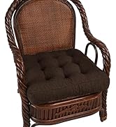 Glyzia Large Chair Cushions with Handle, 20"x20" Luxury Jacquard Square Thick Seat Cushions for W...