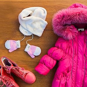 winter gear coat scarf mitten boot hat ski