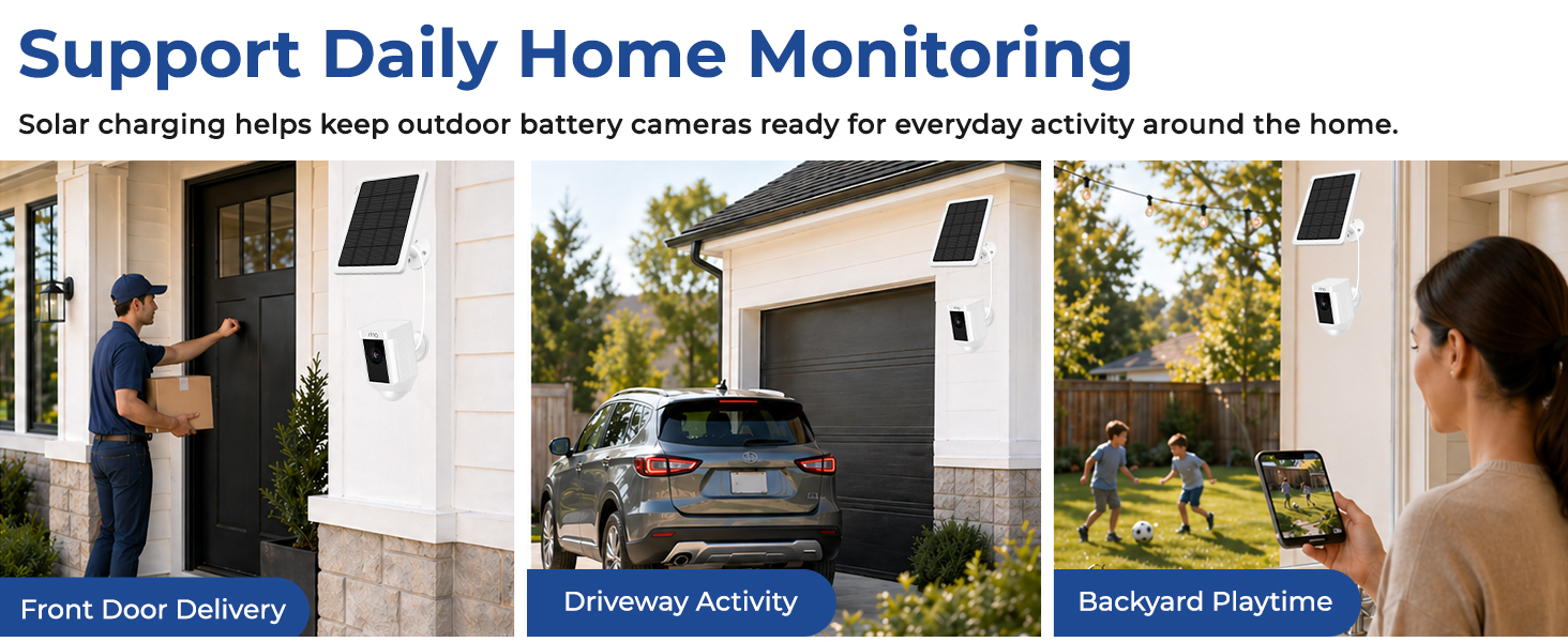 ring camera outdoor solar panel