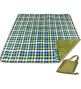 REDCAMP Outdoor Picnic Blanket Washable Waterproof and Sandproof, 77"x57" Large Foldable Picnic M...