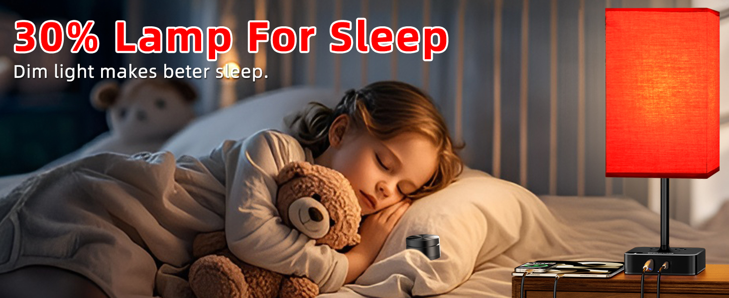 Bedroom Table Lamp with Remote Operation Control