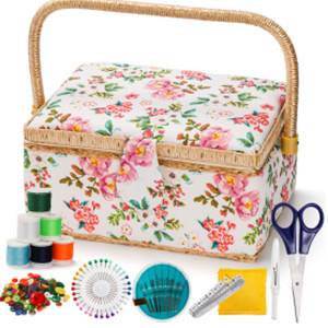 ZO-FloralSewingBasket-Wood