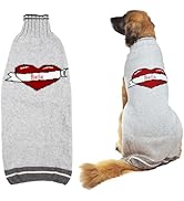 GoTags Personalized Dog Sweaters, Knit Wool Sweater Custom Embroidered with Name, Warm and Cozy W...