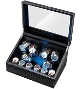 Mcbazel Watch Winder for Automatic Watches, 6 Watch Winder + 6 Storage Case, Watches Winder Box w...