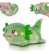 Puffwize Axolotl Squishy Toy, Cute Slow Rising Fidget Toy for Stress Relief, Soft Squeeze Sensory...