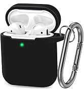 ATUAT Compatible with AirPods Case Cover, Full Protective Silicone Skin Dust-Proof Designed for A...