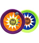 JA-RU Soft & Safe Frisbee Throwing Disc Splash Fun Aqua Flyer 12" (1 Disc Assorted) Flying Discs ...