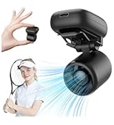 Mini Clip On Fan Portable, Ultra-Lightweight 2oz, Rechargeable Mini Portable Fan with 3 Speeds US...