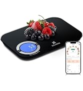 EILISON Smart Kitchen Scale with Nutrition Calculator, Digital Food Scale, Large TFT Color Displa...
