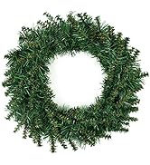 HAKACC 12 Inch Artificial Christmas Wreath with Christmas Spruce for Front Door Decoration and Ch...
