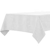 BALCONY & FALCON Rectangle Tablecloth Washable Wrinkle Resistant and Water Proof Table Cloth Deco...