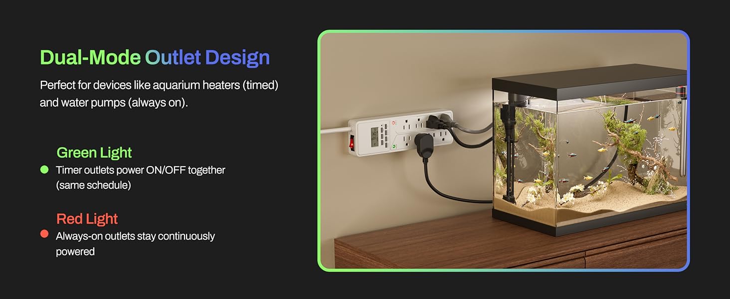 bn-link 8 outlet surge protector with mechanical timer