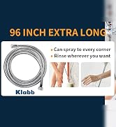 96-Inch Extra Long Stainless Steel Shower Hose