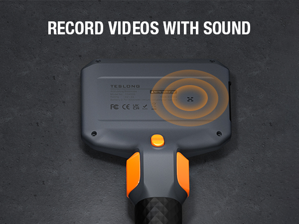 Articulating Borescope Endoscope Inspection Scope Camera Recording Video with Sound