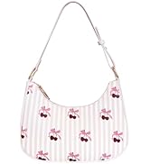 Sunwel Fashion Cute Small Shoulder Bag Girly Pink Purse with Cherry Strawberry Leopard Ballet Prints