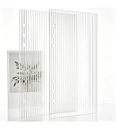Didiseaon A5 Acrylic Binder Cover Clear 6-Ring Notebook Shell for Planner Budget Binder Journal D...