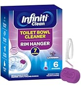 Infiniti Clean Toilet Bowl Cleaner Rim Hanger, 6 Count Automatic Bowl Toilet Cleaner, Cleans and ...