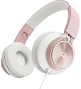 ARTIX CL750 Wired Headphones with Mic & Volume Control — Noise Isolating On-Ear Headphones for Co...