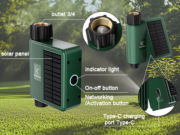 Smart WiFi Solar Sprinkler Timer