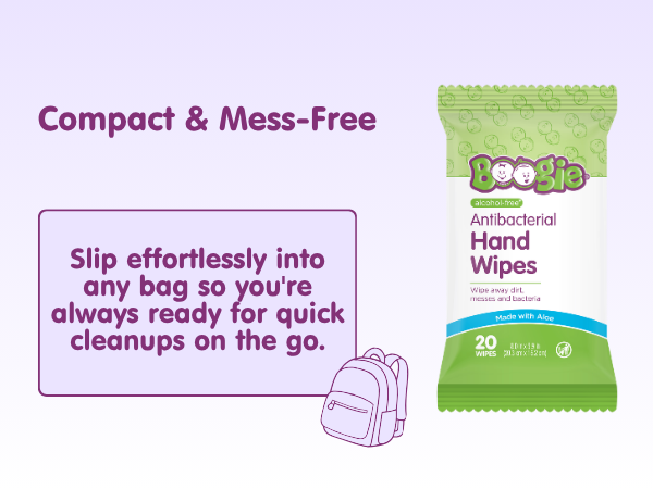 compact & mess-free hand wipes for on-the-go cleaning wipes