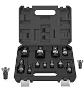 OTLOOMTBT 11PCS Impact Socket Adapter Set & Swivel Socket Set - Chrome Moly Steel, Full Size Adap...