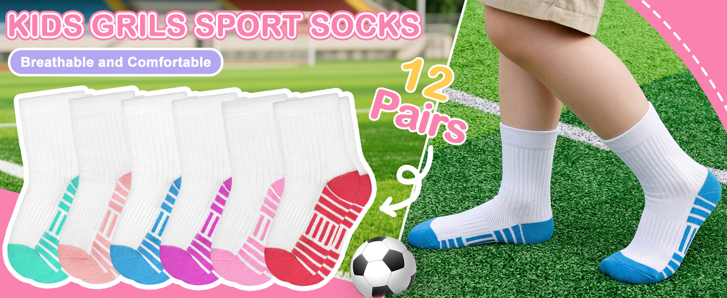 KIDS GRILS SPORT SOCKS