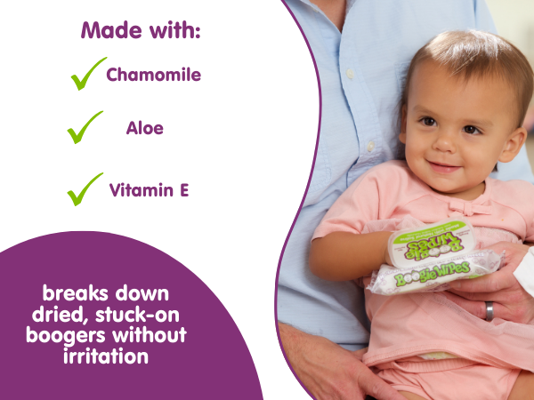 made with chamomile, Aloe, Vitamin E