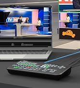 Yinker 4-Channel HDMI Live Stream Switcher, Video Mixer Switcher w/PVW & PGM 2-HDMI Output, 3.5mm...