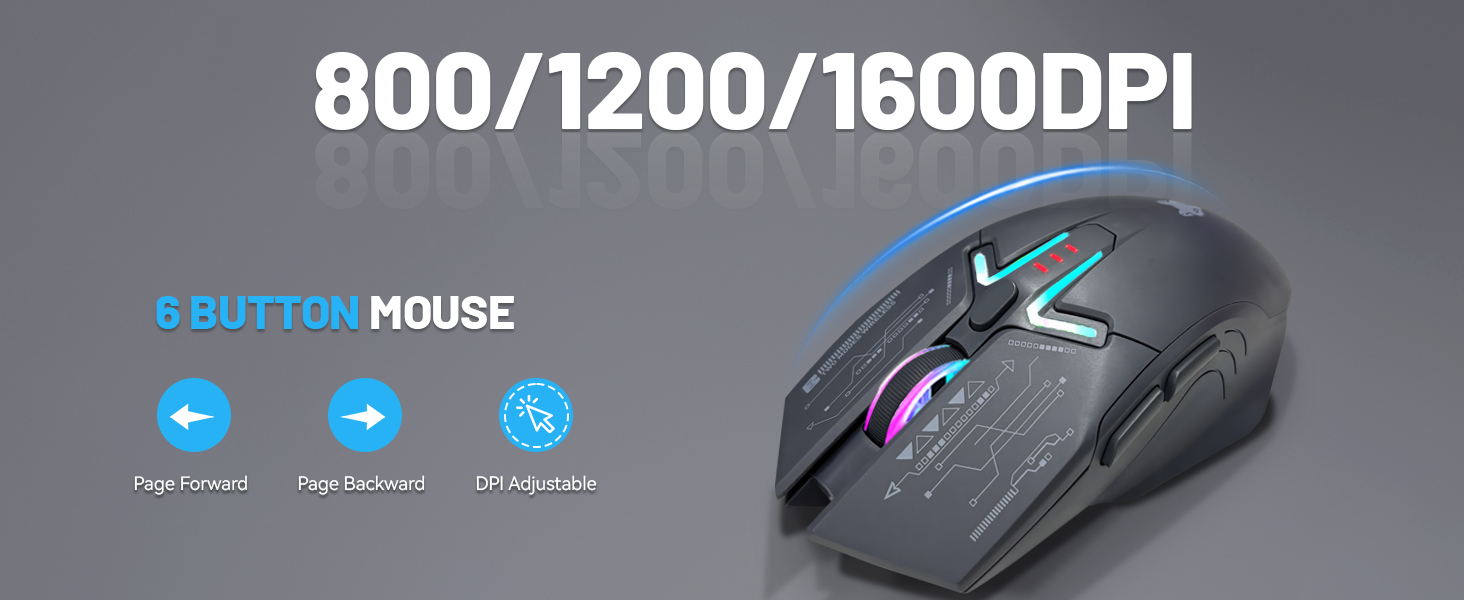 3-Step Adjustable DPI