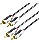 Tianle 2RCA Audio Cable, 1m/3.3ft Phono to Phono Cable 2RCA Male to 2RCA Male Hi-Fi Audio Lead Co...