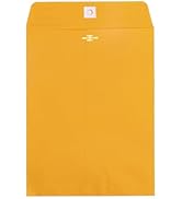 10x13 Clasp Envelopes 20 Pack, Goefun Large Brown Yellow Manilla Envelopes 10x13 with Clasp and G...