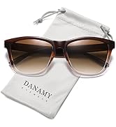 DANAMY Sunglasses Womens Polarized Trendy Sunglasses - Men & Women Mirrored Driving Fishing Sun G...
