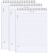 GOLDPEI To Do List Notepad 3pcs/set - Daily Planner Notepad Undated 60 Sheets Tear Off, 5.5