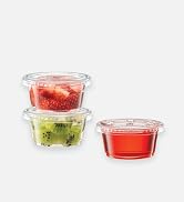 Comfy Package [2 oz. - 100 Count Clear Disposable Plastic Portion Cups with Lids - Soufflé Cups, ...