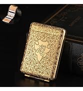 Metal Cigarette Case,Expandable Cigarette Cases,Vintage Cigarette Holder for 14pcs 84mm King Size...