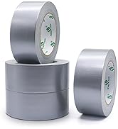 4 Rolls Silver Duct Tape Multi Pack, Heavy Duty Duct Tape Roll Crafts, 1.88inch x 33 Yards, BOMEI...