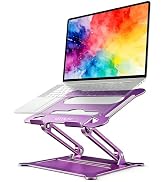 Urmust Laptop Notebook Stand Holder Adjustable Laptop Stand Portable Computer Riser Compatible wi...
