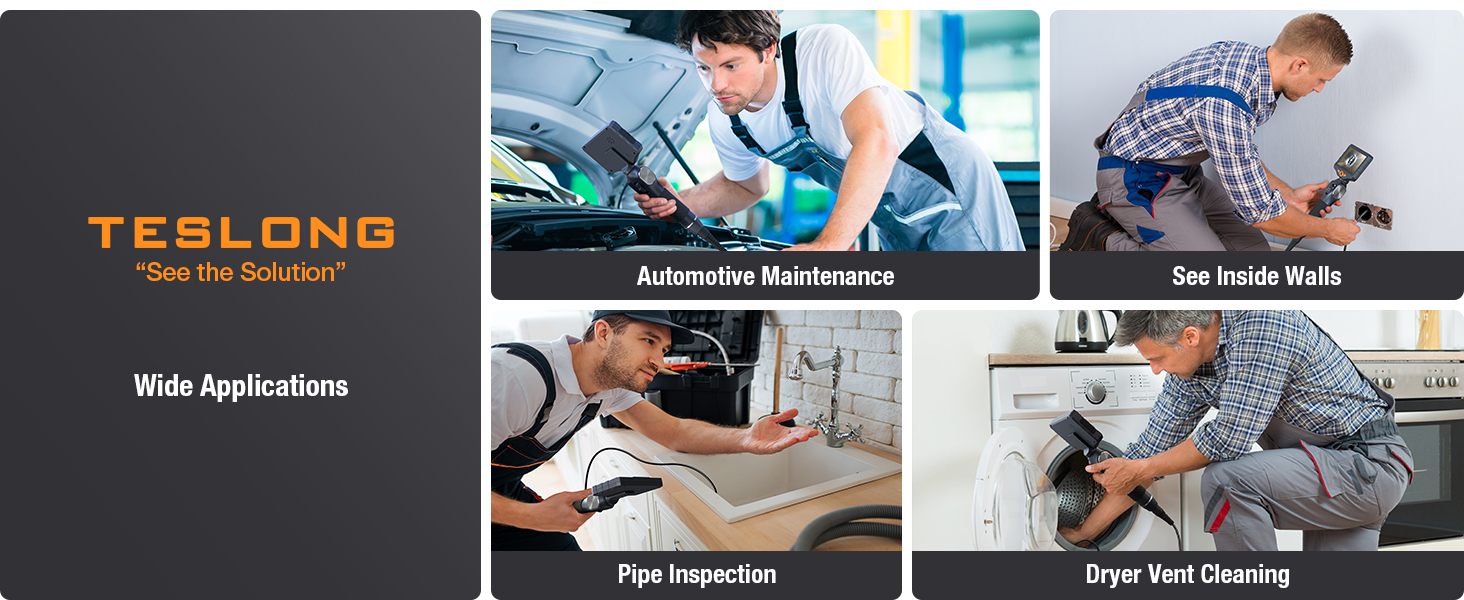 flexible articulating borescope flex endoscope semi rigid snake inspection scope camera