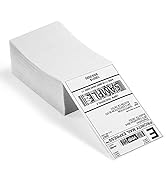OFFNOVA Thermal Direct Labels, Pack of 500 Fan-Fold 4”x6" Shipping Labels with Perforation, Compa...
