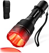 DARKBEAM Red Light Flashlights for Night, LED Red Flashlight Tactical | Super Bright Rechargeable...