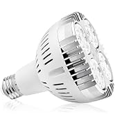 Aolyty 35w (75W Equivalent) PAR30 LED Bulb White 6000K 2800lm E26 Base25 Degree Beam Angle Track ...