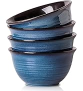 Hasense Ceramic Soup Bowls Set of 4, 40 Ounce Large Cereal Bowls for Kitchen, Deep Serving Bowls ...