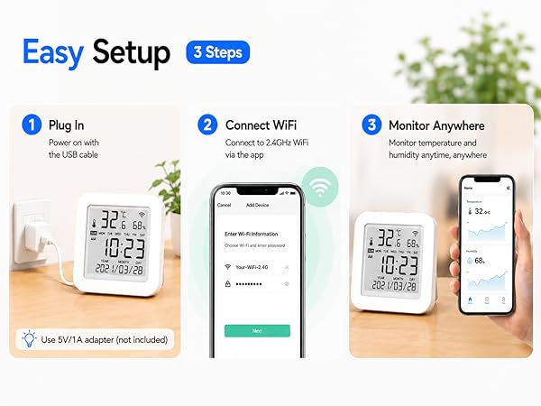 app controlled temperature sensor