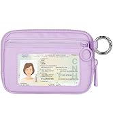 Didida The Iris Wallet Zip Card Case with ID Window Purses for Women Coin Purse with Zipper Mini ...