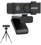 Paobas C6350 1080P Webcam with Microphone and Privacy Cover - 90° View USB Computer Camera for Ca...